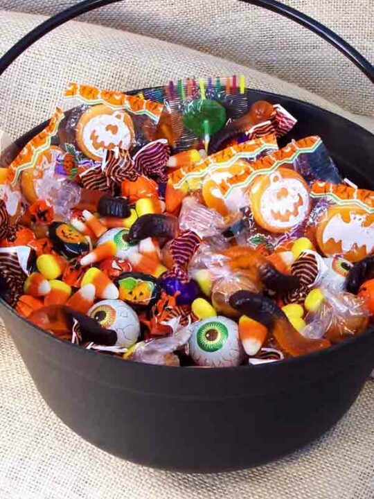 Vegan Halloween Sweets In A Bucket