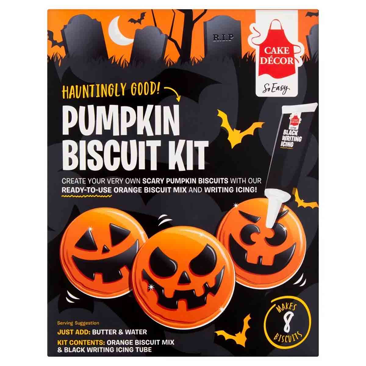 Vegan Pumpkin Biscuit Kit For Halloween