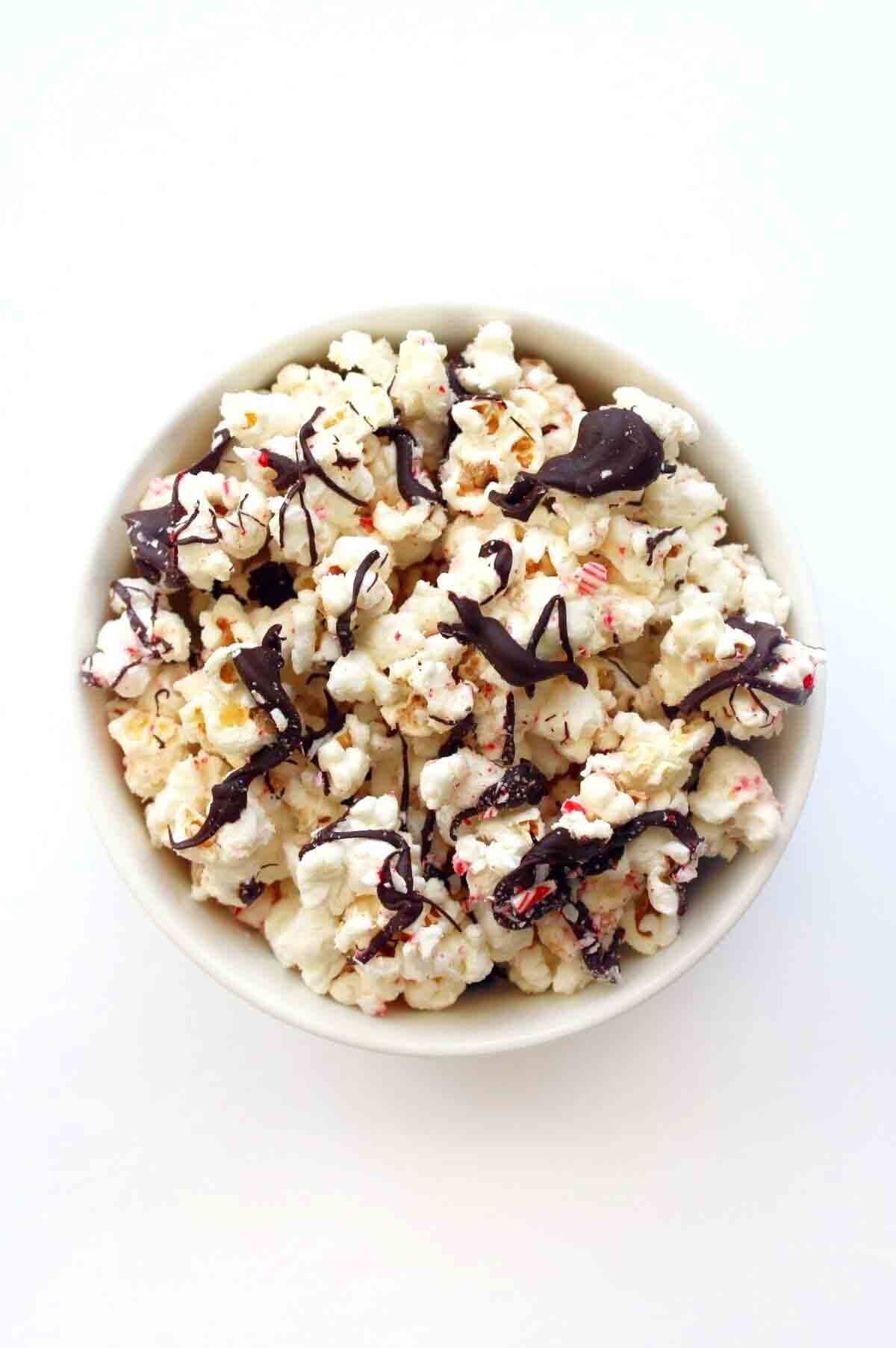 Peppermint bark Popcorn