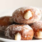 Eggless Air Fryer Donuts Filled With Dairy Free Cream Custard