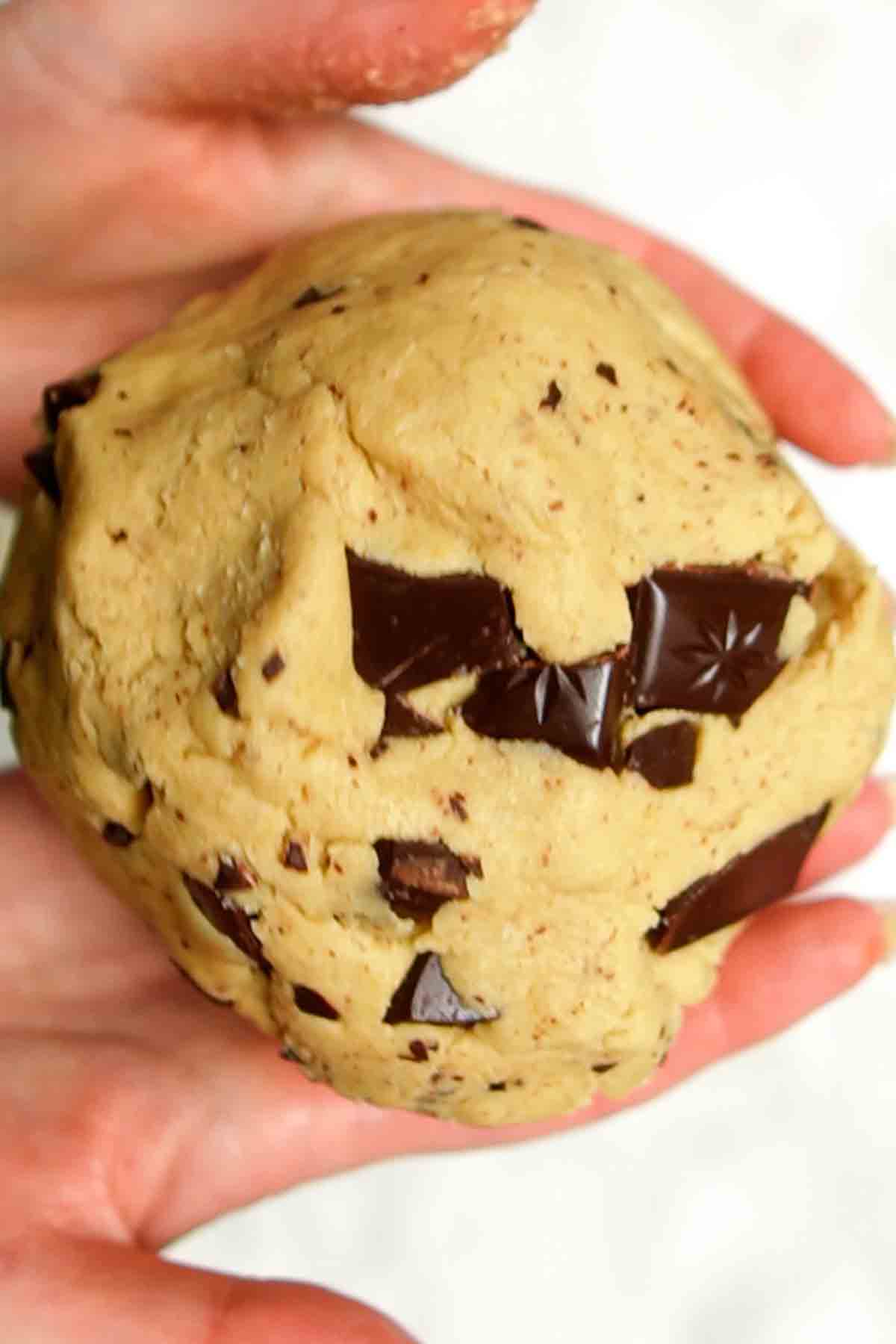 Ball Of Chocolate Chunk Cookie Dough