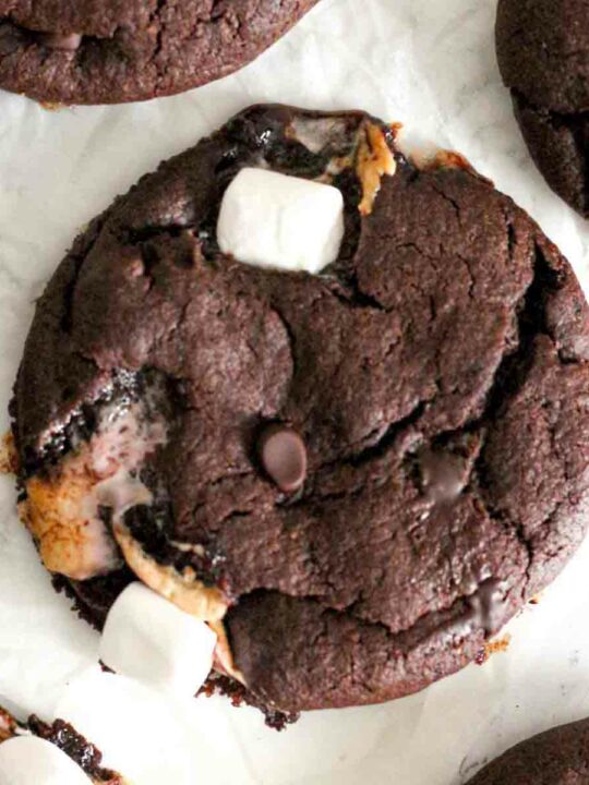 Overhead Thumbnail Image Of Vegan Hot Chocolate Cookies