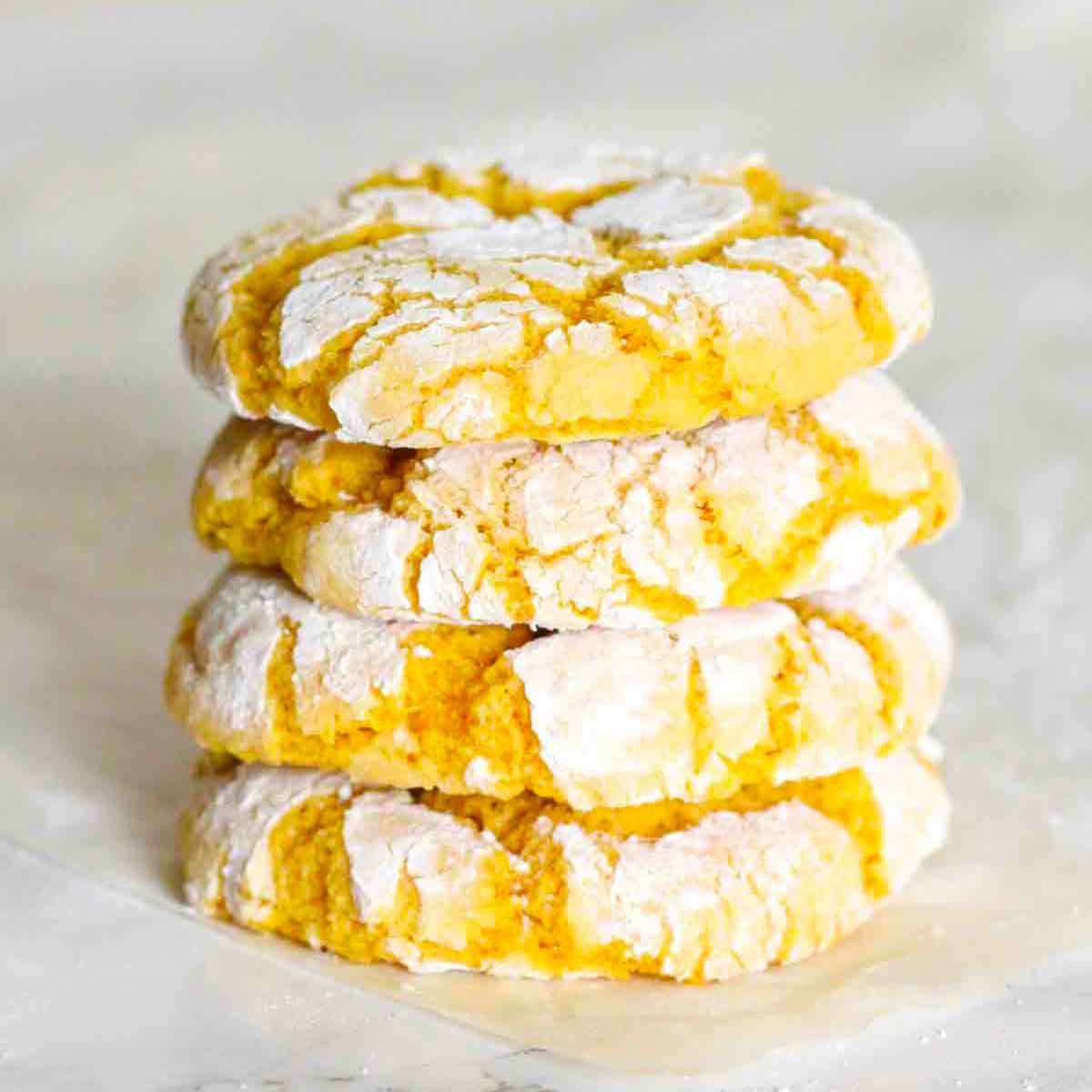 Vegan Lemon Crinkle Cookies