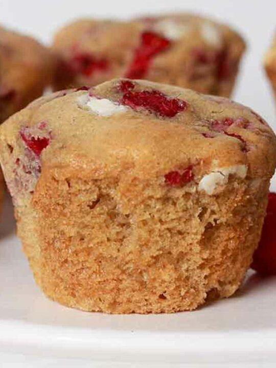 Thumbnail Image Of Vegan White Chocolate Raspberry Muffins