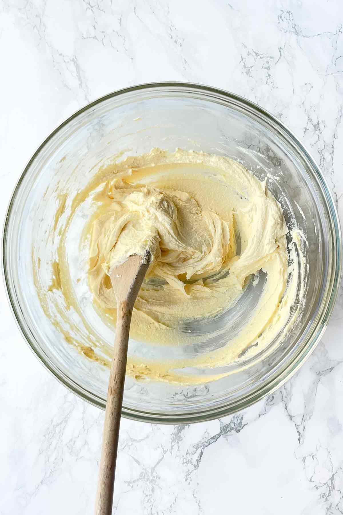 Margarine And Sugar Mixed Together In A Bowl