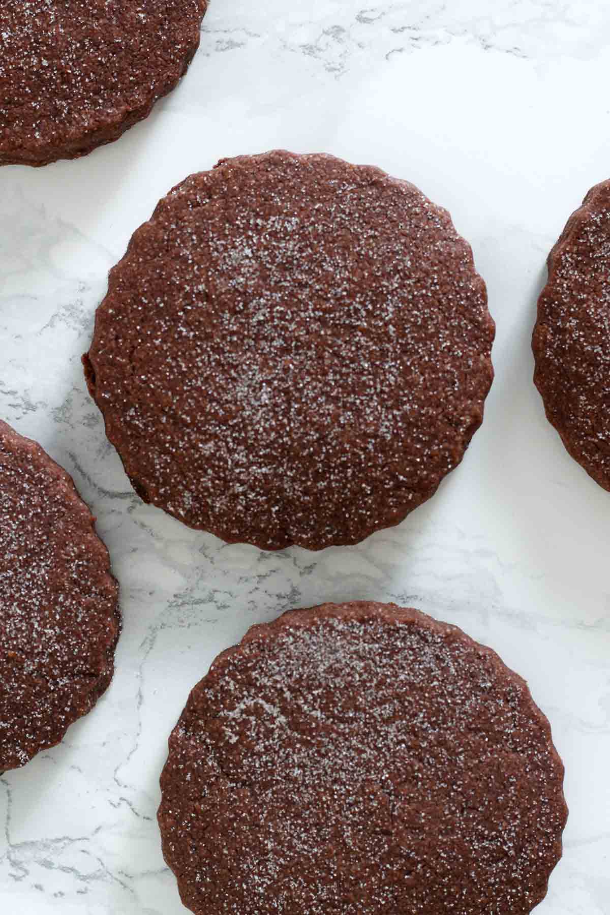 Dairy Free Chocolate Shortbread Cookies