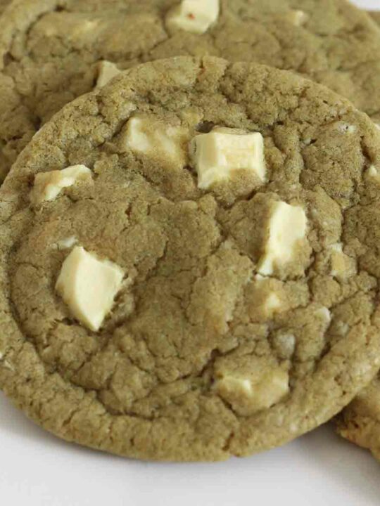 Thumbnail Image Of Vegan Matcha Cookies With White Chocolate