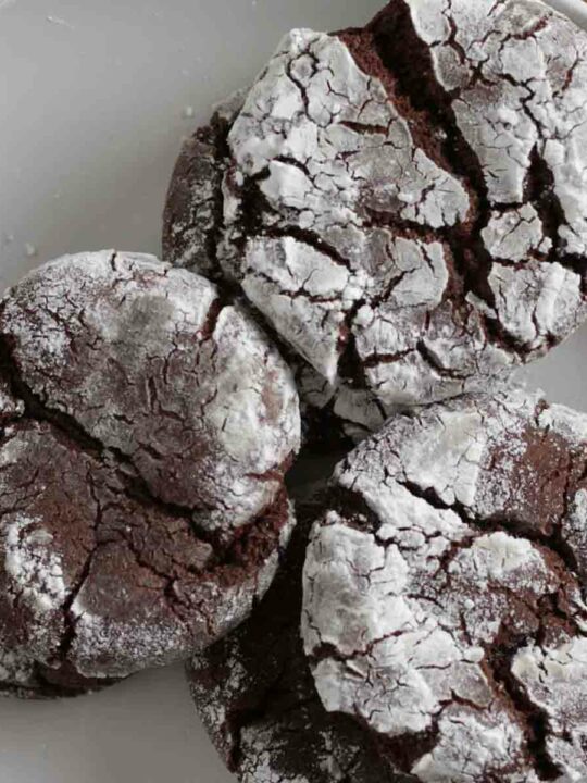 Image Of Vegan Chocolate Crinkle Cookies