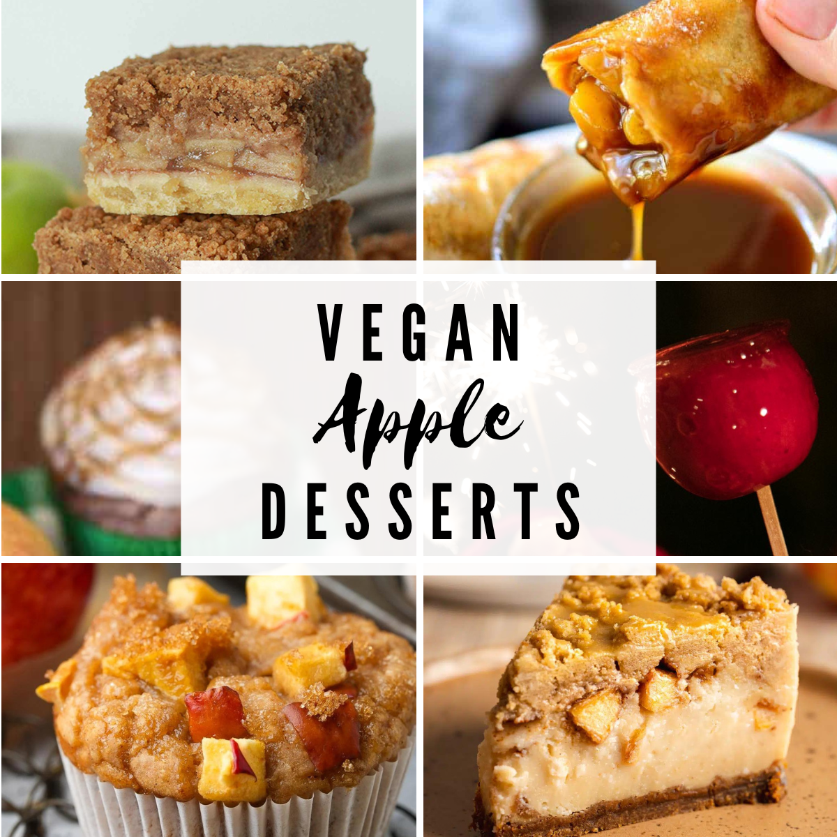 Vegan Apple Desserts Thumbnail Image Collage