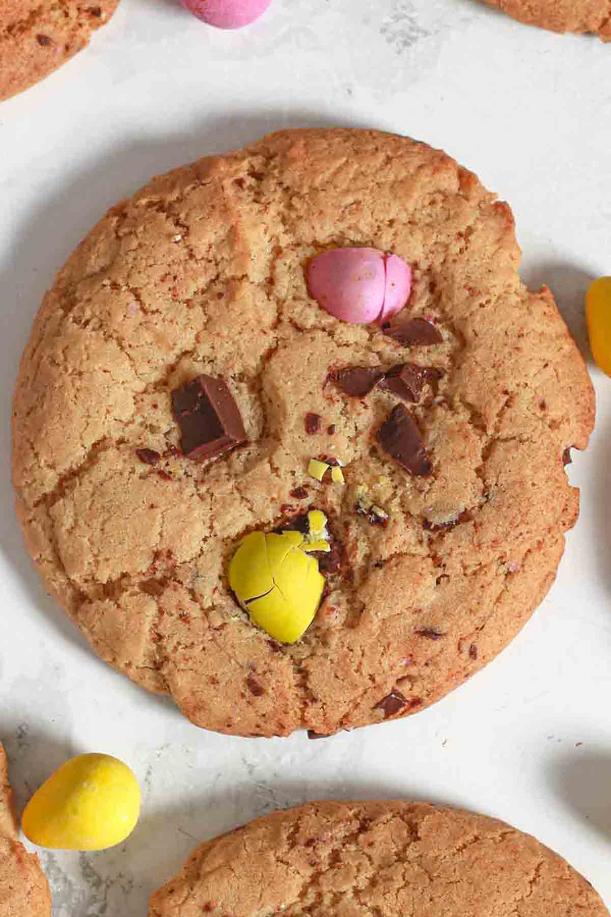 Close Up Of Vegan Easter Cookies